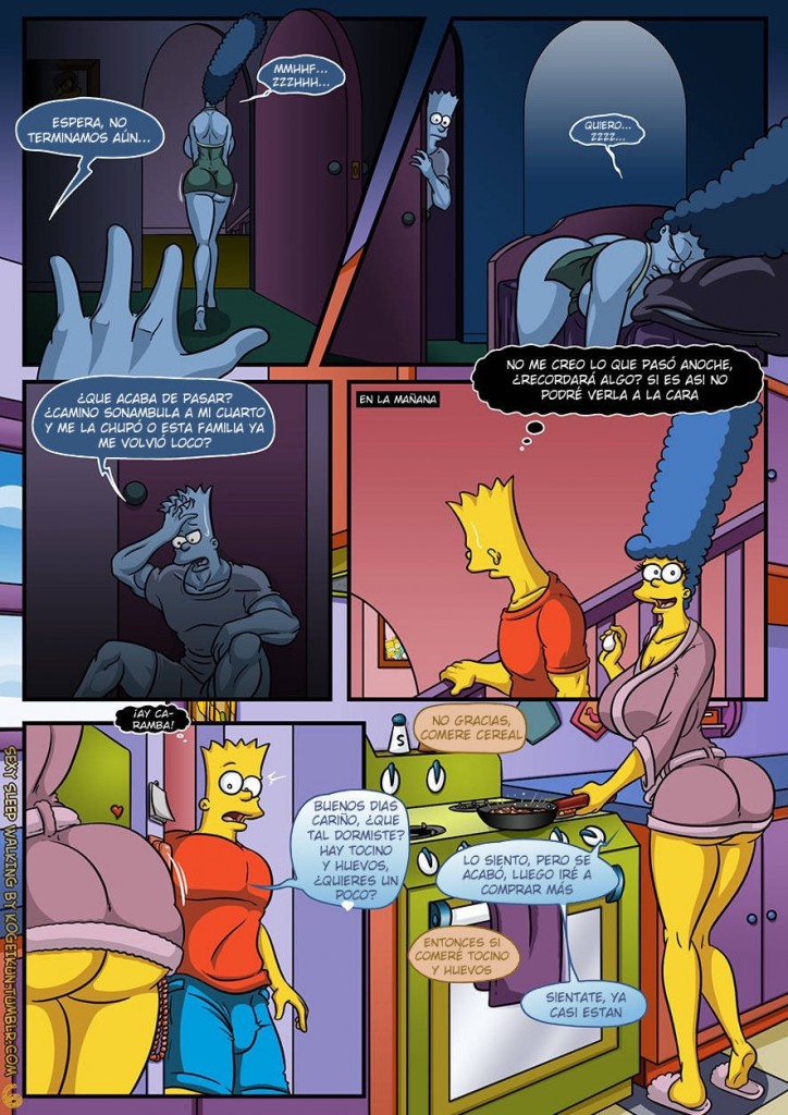 Sexy Marge Simpson Incesto Follando Con Bart Simpson