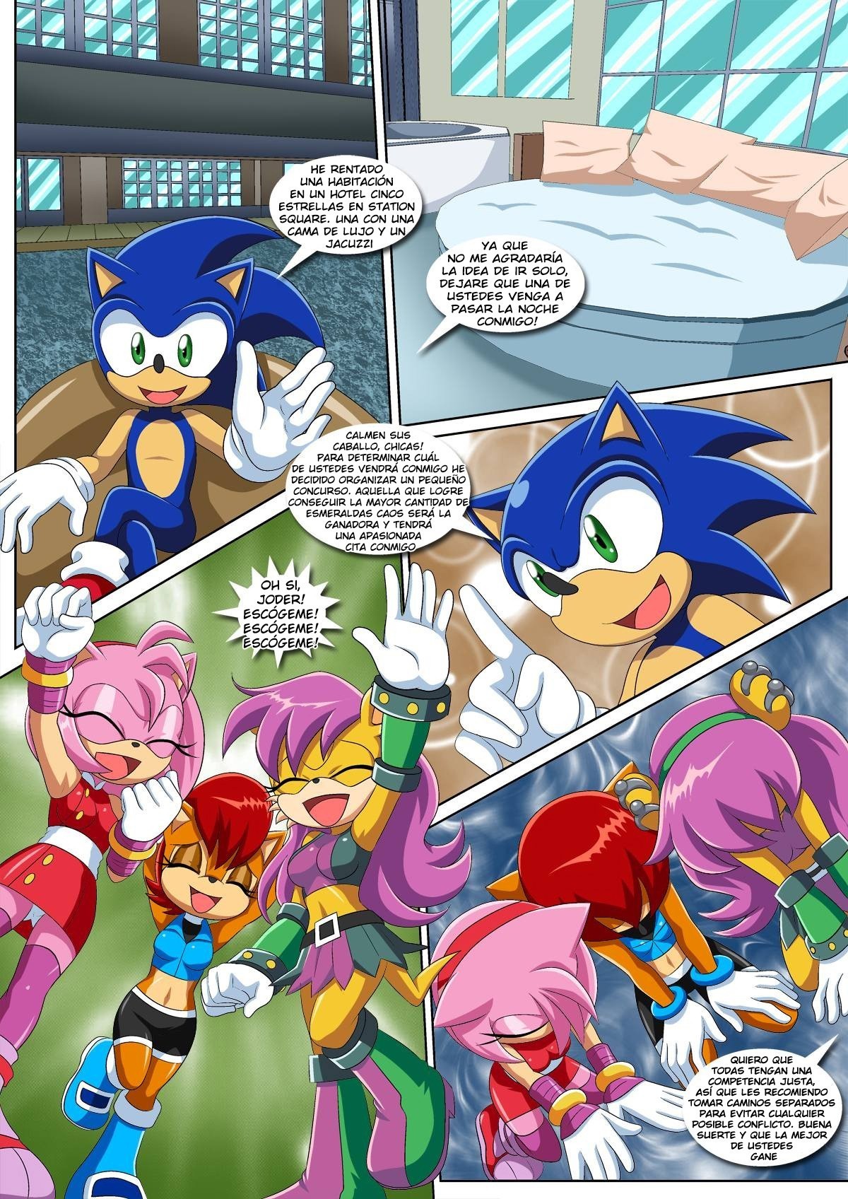 Sonic porno Corre Folla y correte