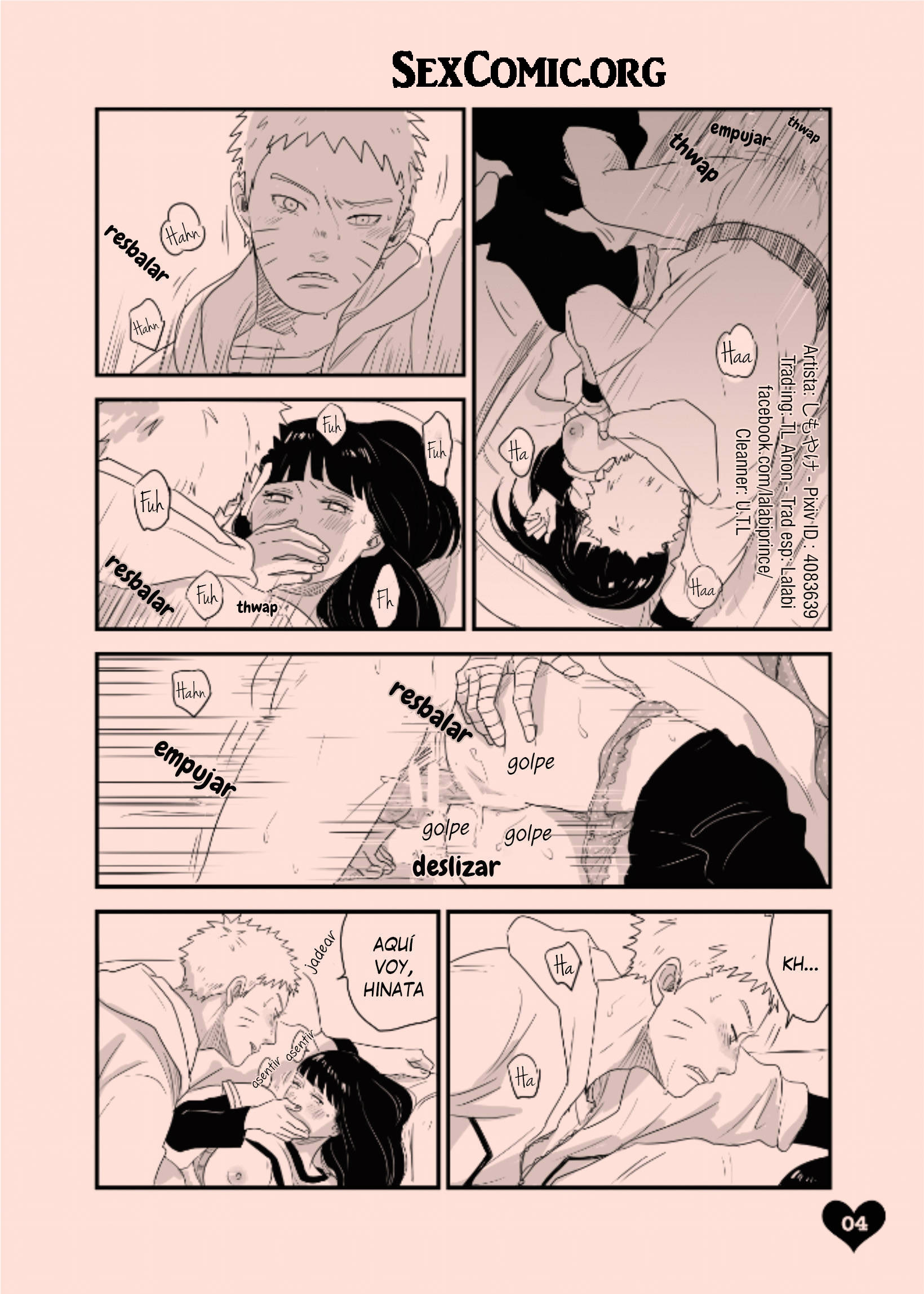1640px x 2297px - Comic Naruto y Hinata Follando en el Sofa Orgasmo