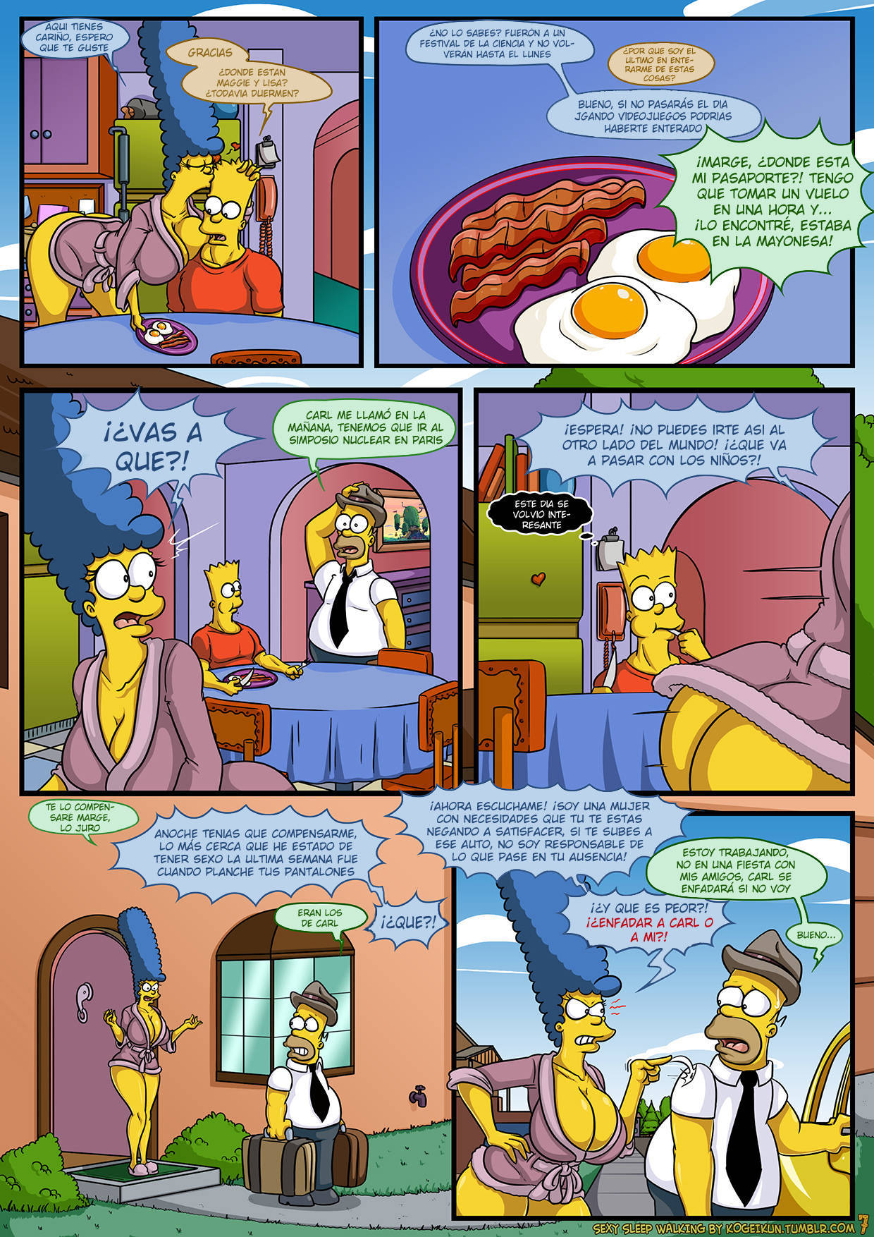 Sexy Marge Simpson Incesto Follando Con Bart Simpson