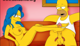 Homero Simpson Follando con Marge