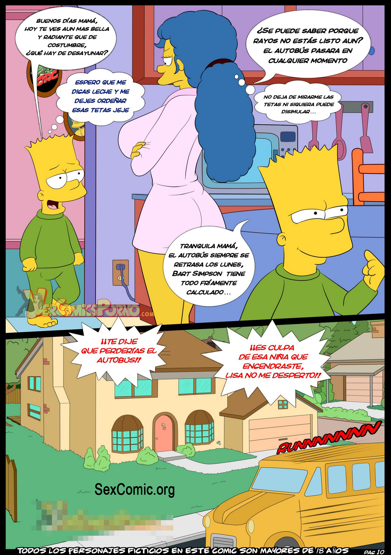 Mama Porn Comic - Los Simpsons xxx - incesto con MamÃ¡