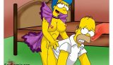 Marge y Homero Simson Teniendo Relaciones