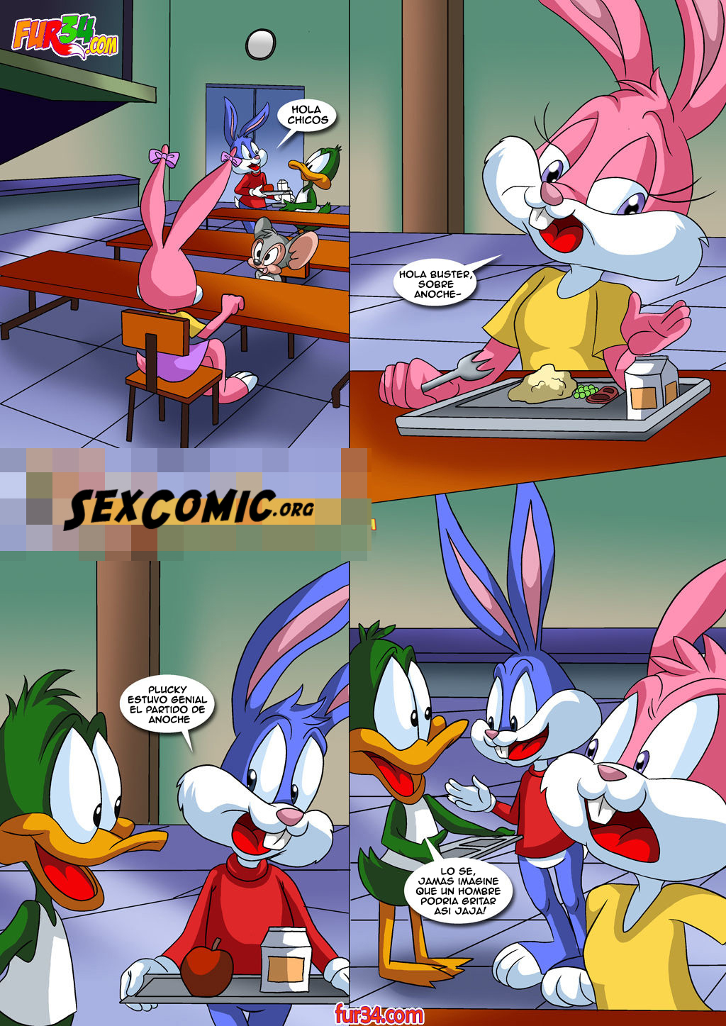 Party Bunny Hentai - Bugs Bunny xxxComic Babs se vuelve stripper Tiny Toons