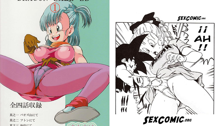 Bulma xxx Follando con Goku y Roshi Coleccion hentai. 