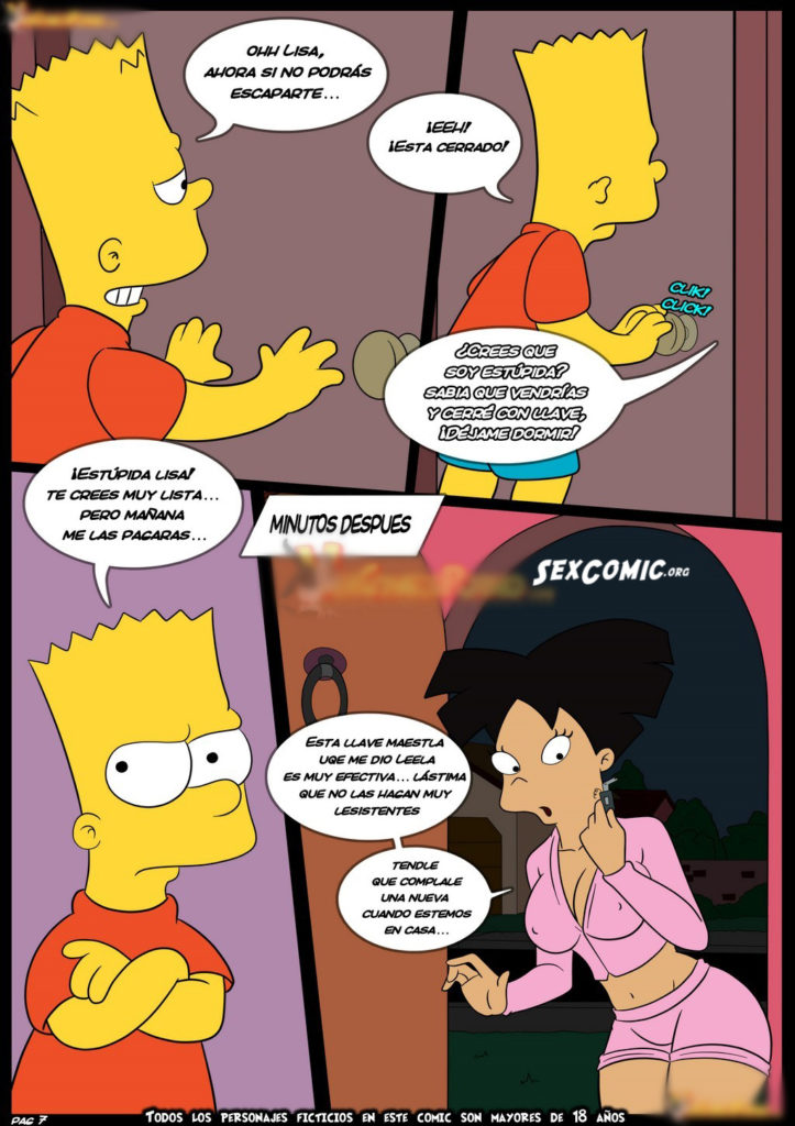 Futurama Xxx Hentai - Los Simpsons Porno incesto Marge y Bart Follando con Lisa