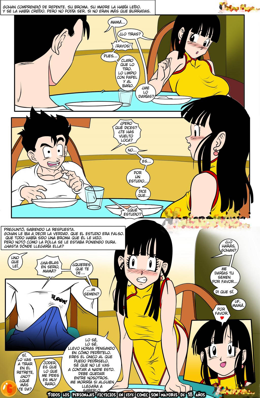 xxx Dbz Porno comic Dragon Ball Z Milk y Gohan incesto